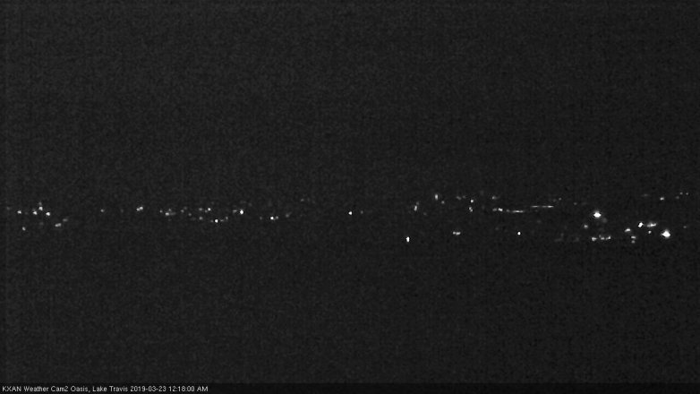 Lake Travis webcam, March 22, 2019 11:20 PM CT