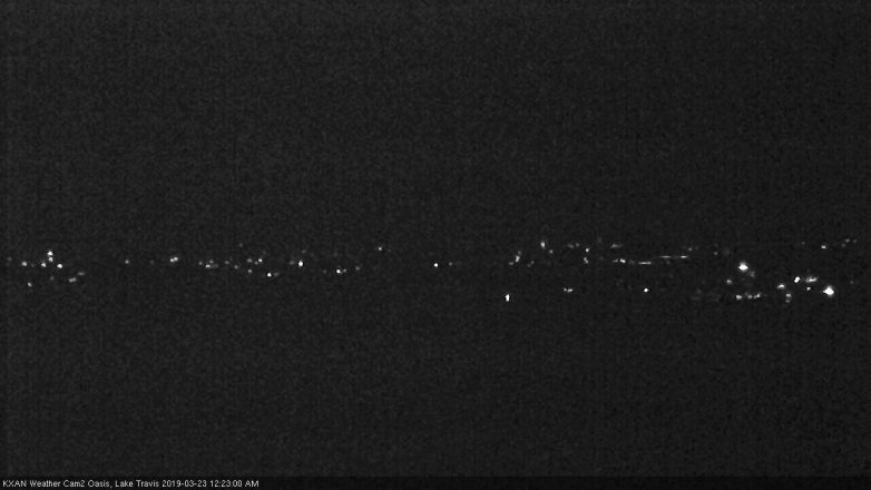 Lake Travis webcam, March 22, 2019 11:25 PM CT