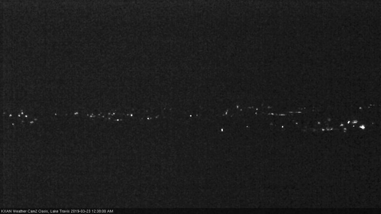 Lake Travis webcam, March 22, 2019 11:40 PM CT