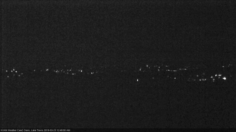 Lake Travis webcam, March 22, 2019 11:50 PM CT