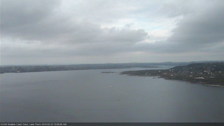 Lake Travis webcam, March 23, 2019 9:10 AM CT