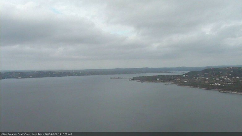 Lake Travis webcam, March 23, 2019 9:15 AM CT