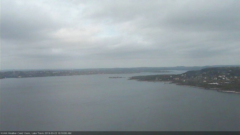 Lake Travis webcam, March 23, 2019 9:20 AM CT