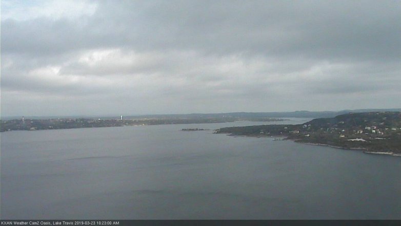 Lake Travis webcam, March 23, 2019 9:25 AM CT