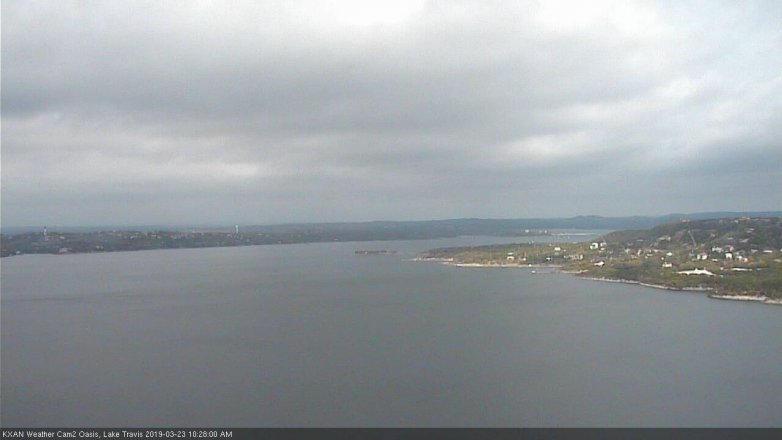 Lake Travis webcam, March 23, 2019 9:30 AM CT
