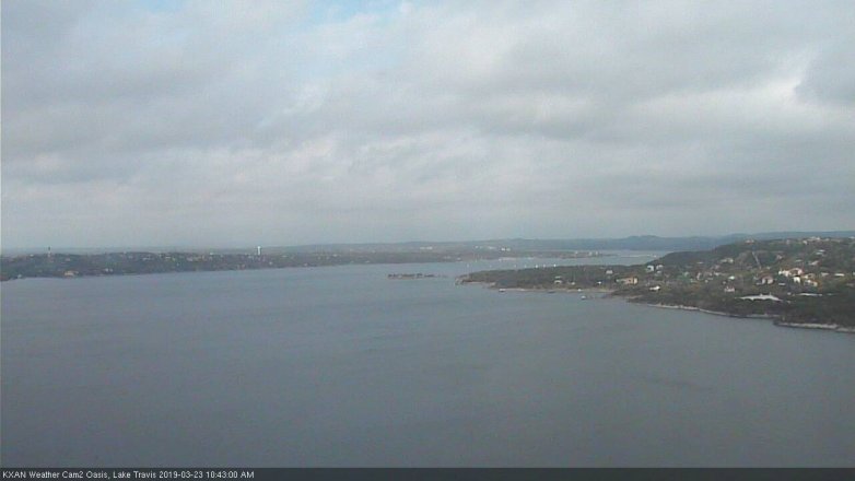 Lake Travis webcam, March 23, 2019 9:45 AM CT