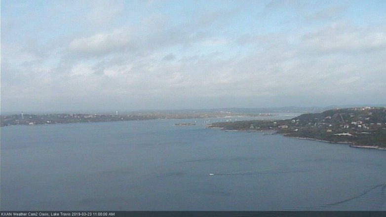 Lake Travis webcam, March 23, 2019 10:10 AM CT