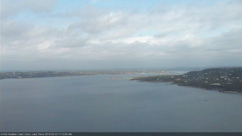 Lake Travis webcam, March 23, 2019 10:15 AM CT