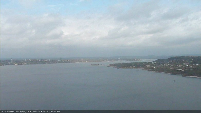Lake Travis webcam, March 23, 2019 10:20 AM CT