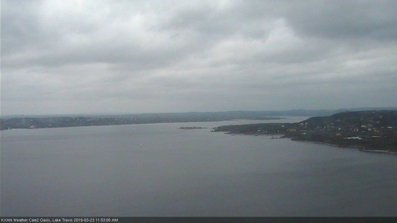 Lake Travis webcam, March 23, 2019 10:55 AM CT