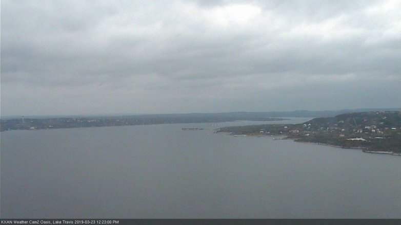 Lake Travis webcam, March 23, 2019 11:25 AM CT