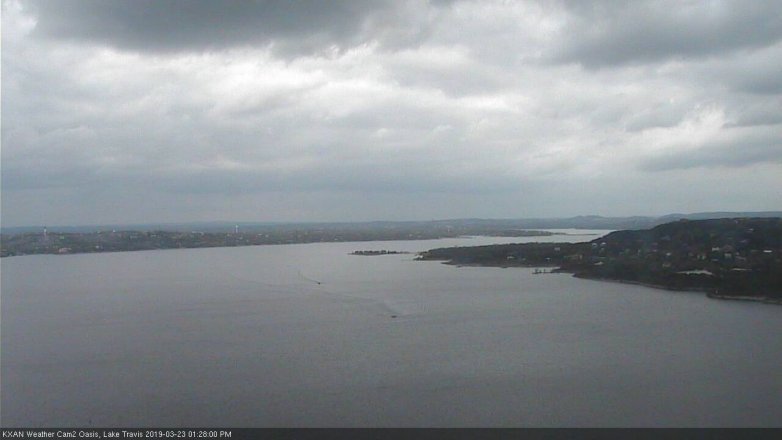 Lake Travis webcam, March 23, 2019 12:30 PM CT