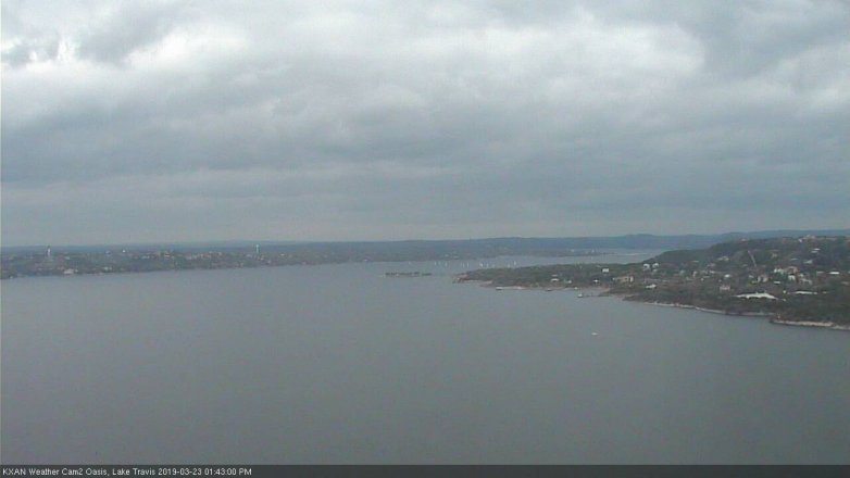 Lake Travis webcam, March 23, 2019 12:45 PM CT