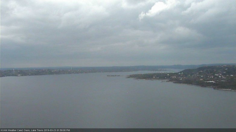 Lake Travis webcam, March 23, 2019 1:00 PM CT