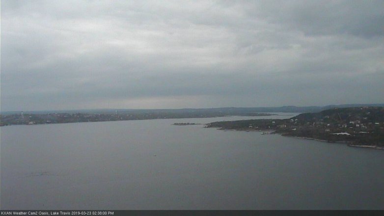 Lake Travis webcam, March 23, 2019 1:40 PM CT