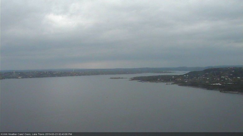 Lake Travis webcam, March 23, 2019 1:45 PM CT