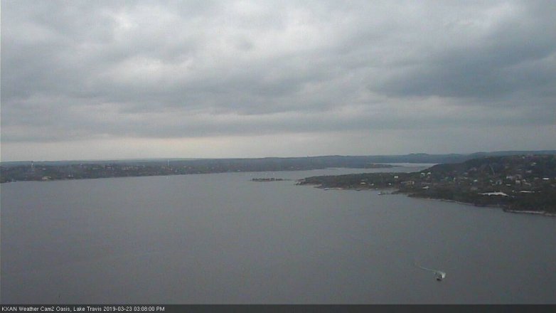 Lake Travis webcam, March 23, 2019 2:10 PM CT
