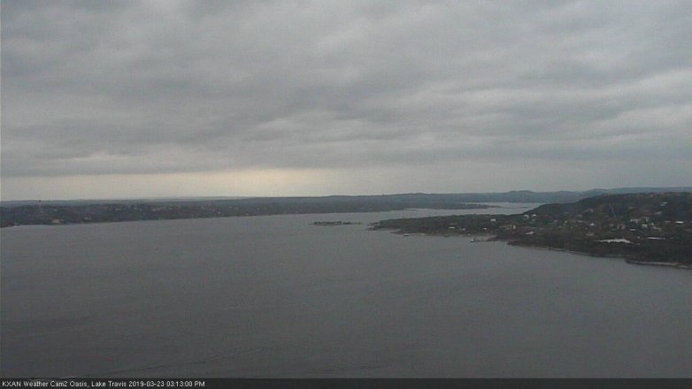 Lake Travis webcam, March 23, 2019 2:15 PM CT