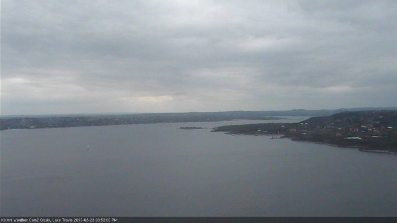 Lake Travis webcam, March 23, 2019 2:55 PM CT