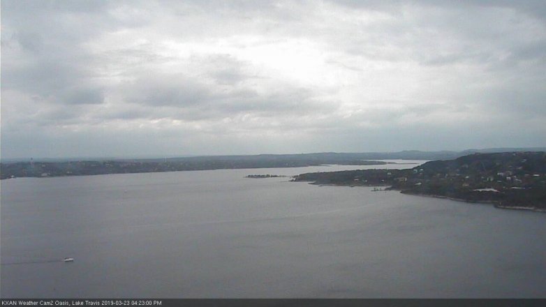 Lake Travis webcam, March 23, 2019 3:25 PM CT
