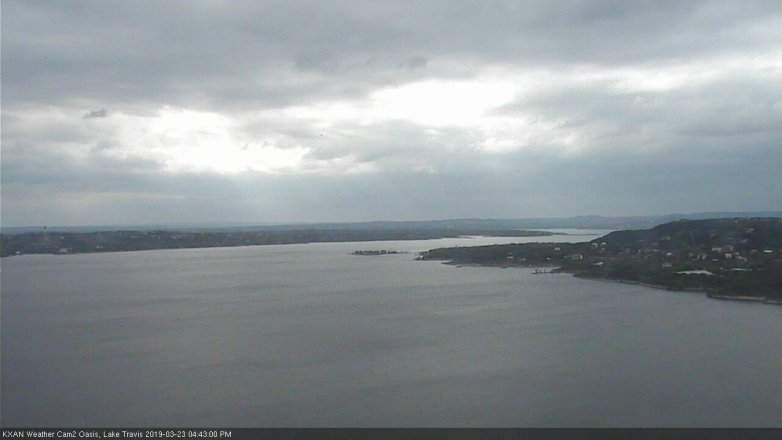 Lake Travis webcam, March 23, 2019 3:45 PM CT