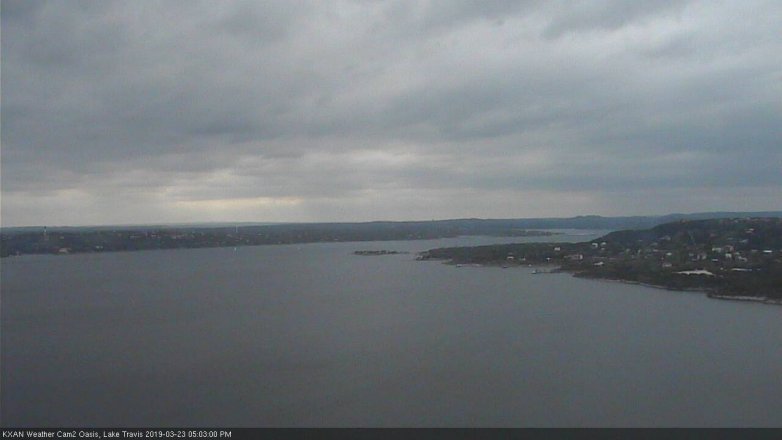 Lake Travis webcam, March 23, 2019 4:05 PM CT
