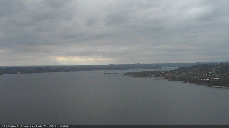 Lake Travis webcam, March 23, 2019 4:15 PM CT