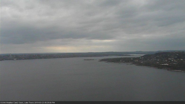 Lake Travis webcam, March 23, 2019 4:30 PM CT
