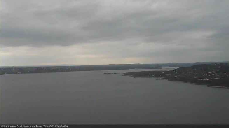 Lake Travis webcam, March 23, 2019 4:45 PM CT