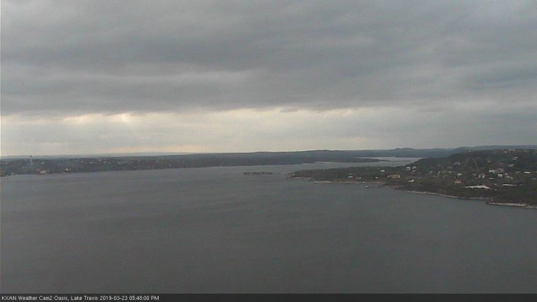 Lake Travis webcam, March 23, 2019 4:50 PM CT