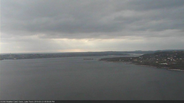 Lake Travis webcam, March 23, 2019 5:00 PM CT