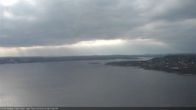 Lake Travis webcam, March 23, 2019 5:15 PM CT