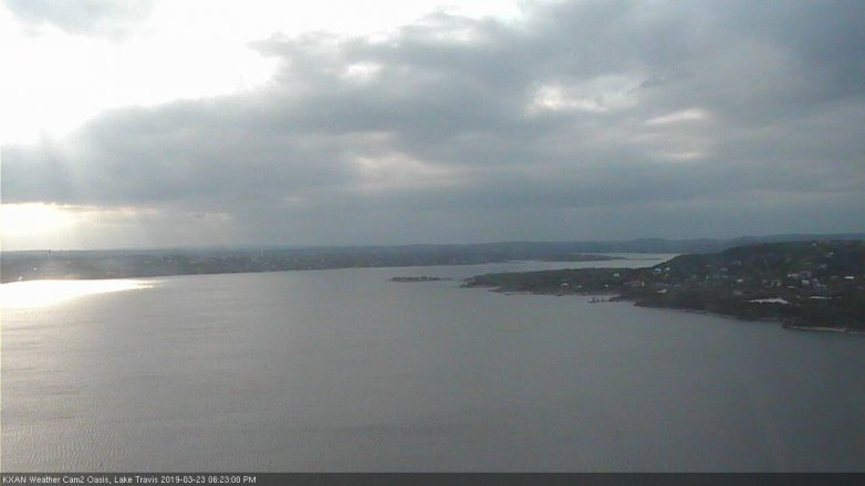 Lake Travis webcam, March 23, 2019 5:25 PM CT