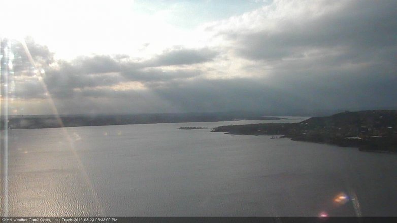 Lake Travis webcam, March 23, 2019 5:35 PM CT