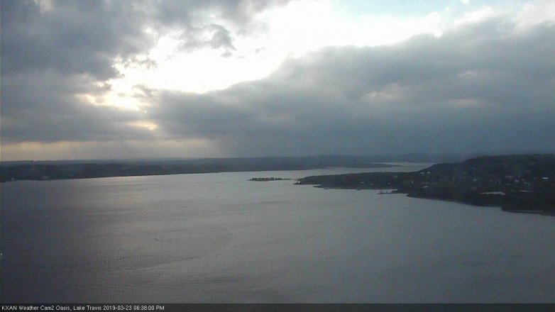 Lake Travis webcam, March 23, 2019 5:40 PM CT