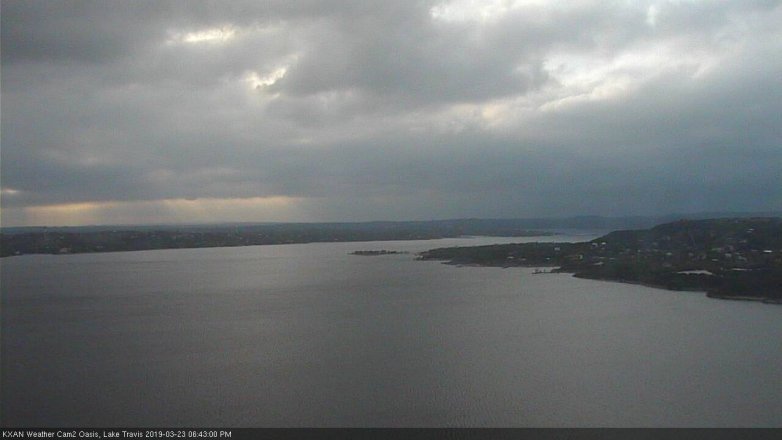 Lake Travis webcam, March 23, 2019 5:45 PM CT