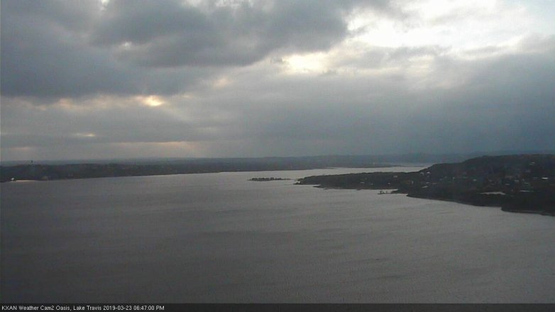 Lake Travis webcam, March 23, 2019 5:50 PM CT