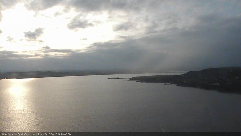 Lake Travis webcam, March 23, 2019 6:00 PM CT