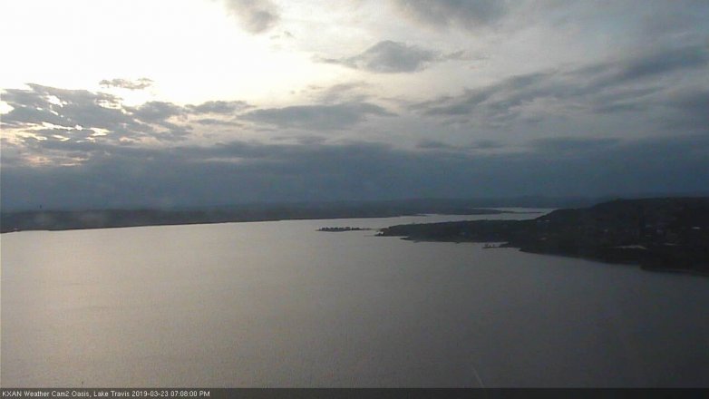 Lake Travis webcam, March 23, 2019 6:10 PM CT