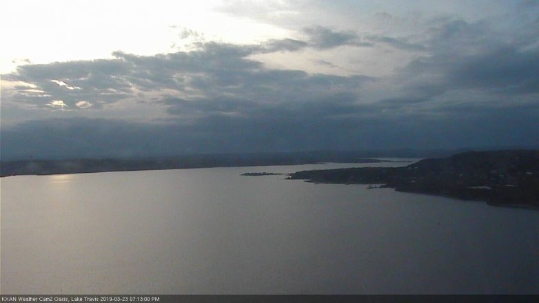Lake Travis webcam, March 23, 2019 6:15 PM CT