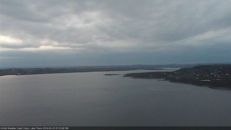 Lake Travis webcam, March 23, 2019 6:25 PM CT