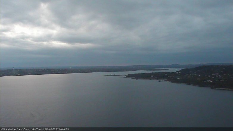 Lake Travis webcam, March 23, 2019 6:30 PM CT