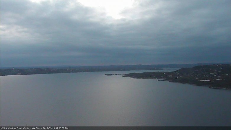 Lake Travis webcam, March 23, 2019 6:35 PM CT
