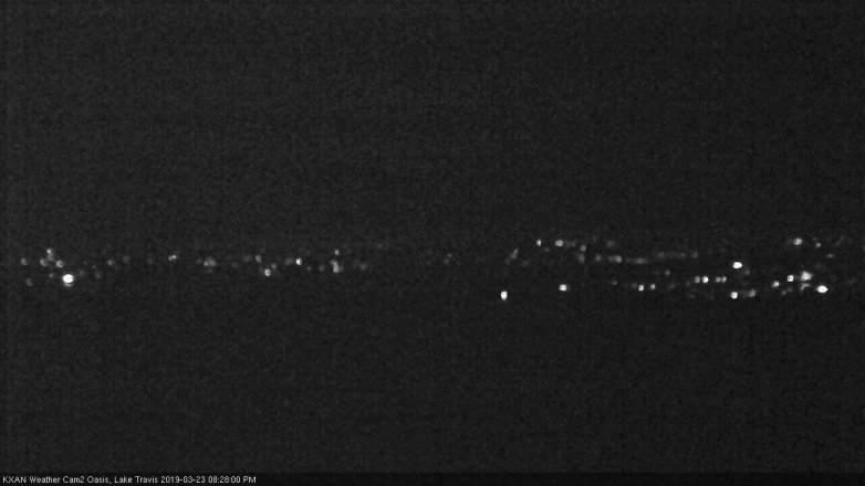 Lake Travis webcam, March 23, 2019 7:30 PM CT