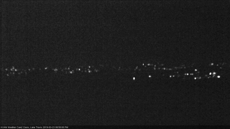 Lake Travis webcam, March 23, 2019 8:00 PM CT