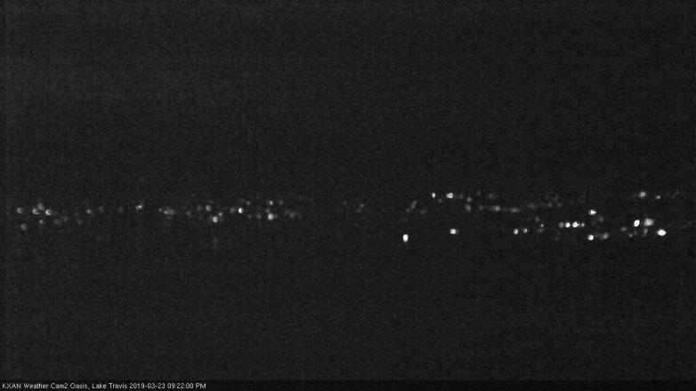 Lake Travis webcam, March 23, 2019 8:25 PM CT