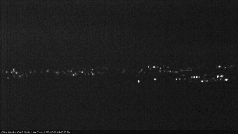 Lake Travis webcam, March 23, 2019 8:50 PM CT