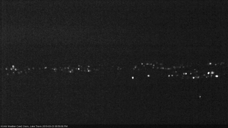 Lake Travis webcam, March 23, 2019 9:00 PM CT
