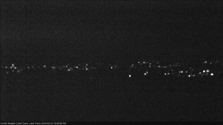 Lake Travis webcam, March 23, 2019 9:10 PM CT
