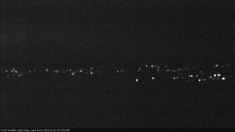 Lake Travis webcam, March 23, 2019 9:15 PM CT